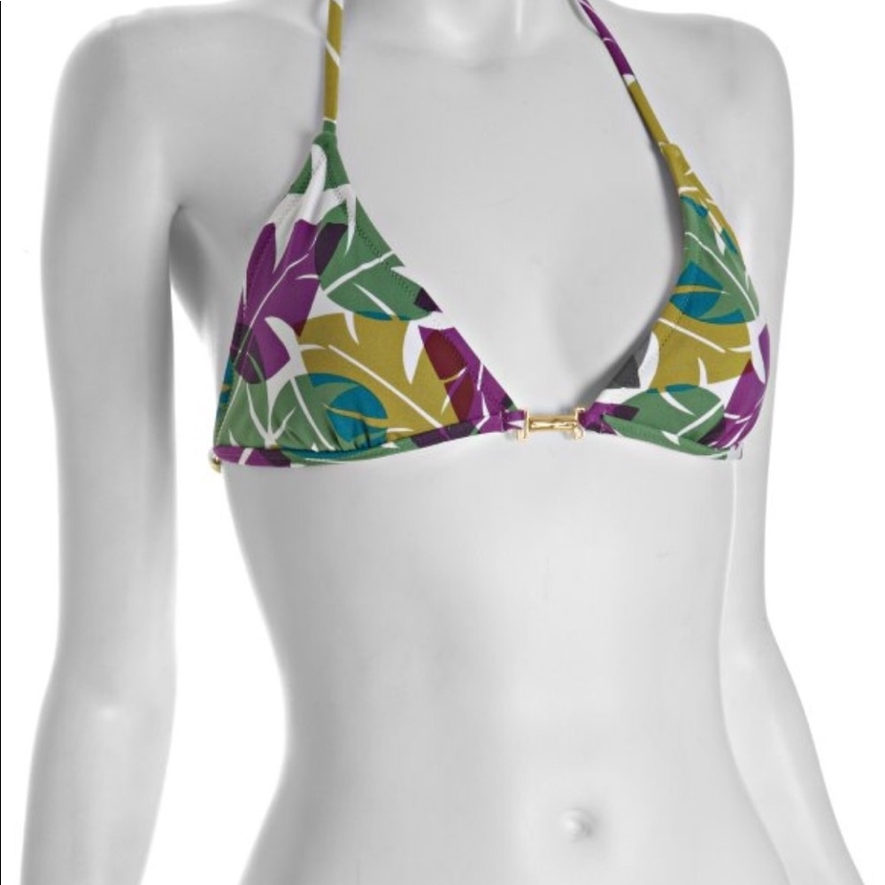 🏖 BCBG Palm print bikini M L NWOT SO CUTE 🏝