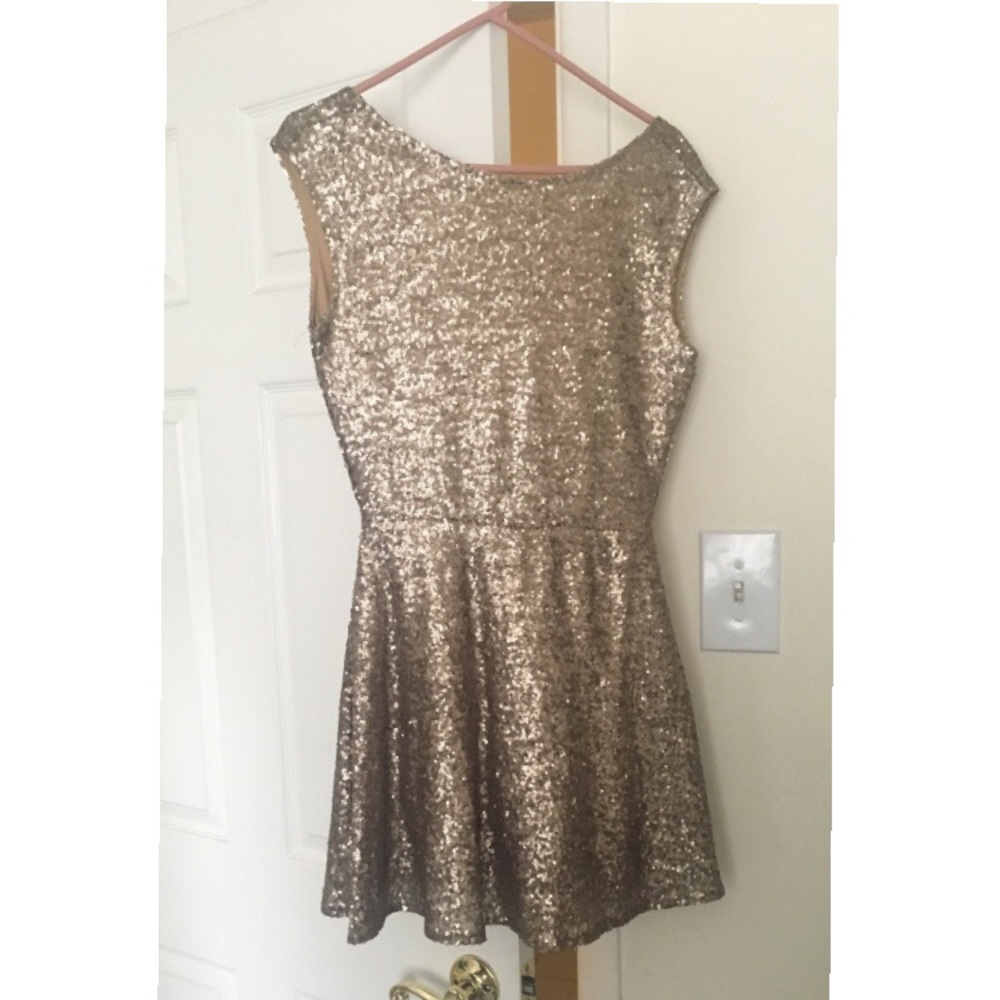Sequined Tobi Dress, L