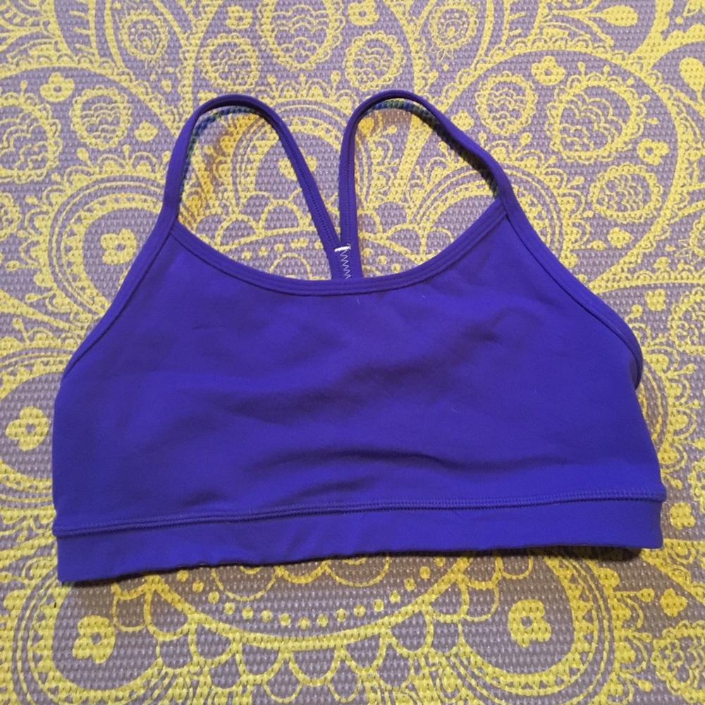 LULULEMON COBALT BLUE Y BACK SPORTS BRA