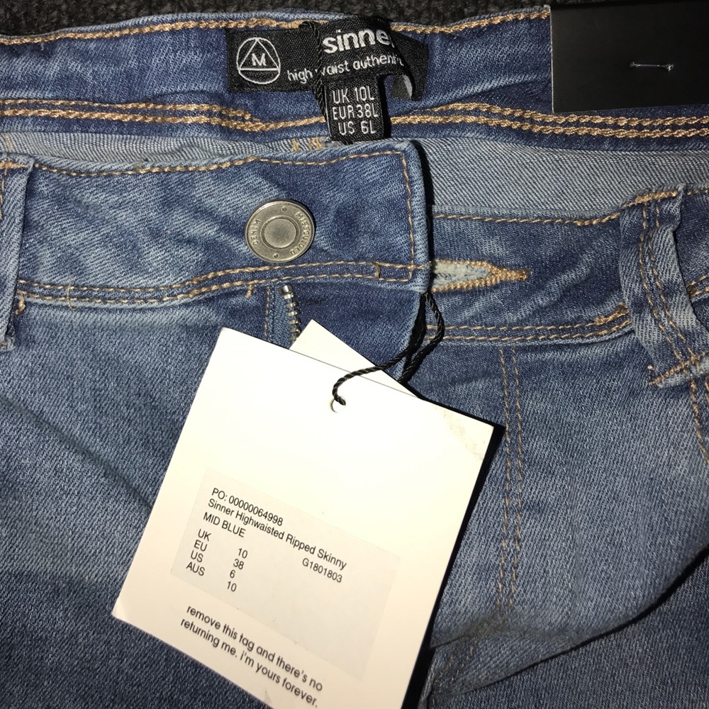 Misguided high waisted jeans