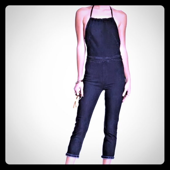Free People skinny Overalls size 10 - Picture 1 of 3