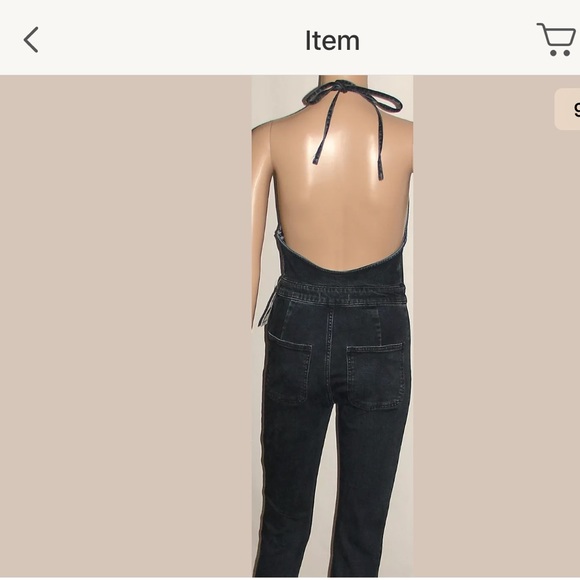 Free People skinny Overalls size 10 - Picture 3 of 3