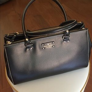 Kate spade black leather tote