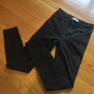madewell  high riser black jeans