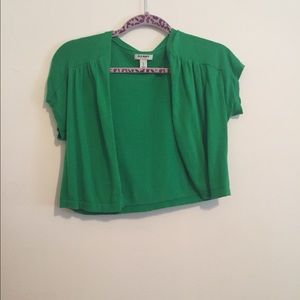 Short sleeve cardigan