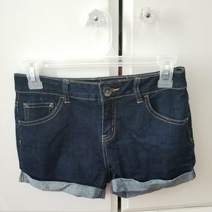 Justice Dark Wash Denim Shorts