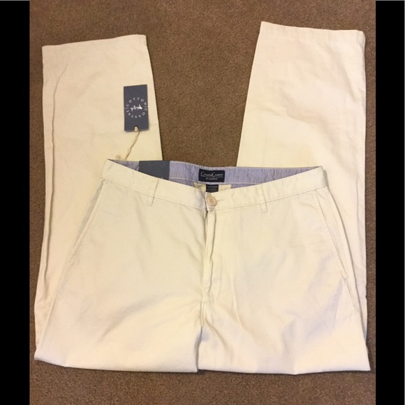NWT MEN'S COASTAL COTTON LIGHT KHAKI PANTS - Picture 3 of 6