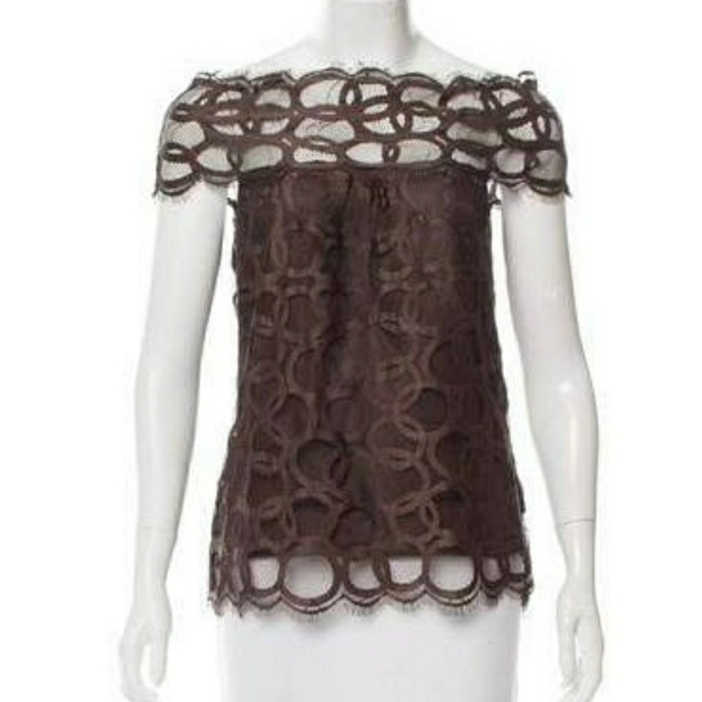 Robert Rodriguez Sleeveless Lace Top