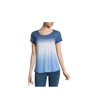 A.N.A Boyfriend Dip Dye Tee, Multi Blue, L