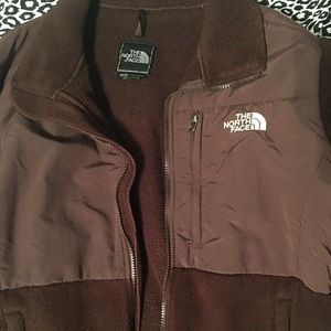 Brown two tone north face fleece