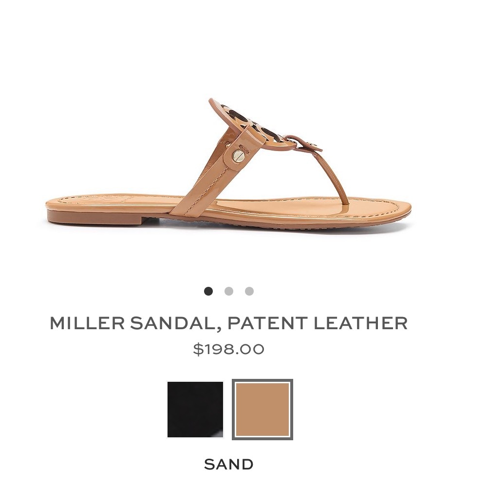 Tory Burch Miller Sandal | color: sand | size: 8.5
