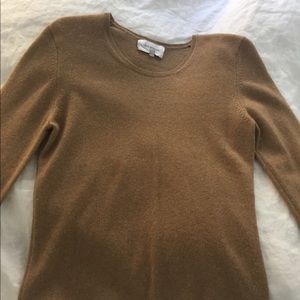 Beautiful camel-colored cashmere sweater