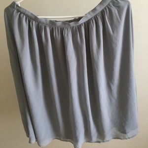 Grey Flowy Midi or High Waisted Skirt.