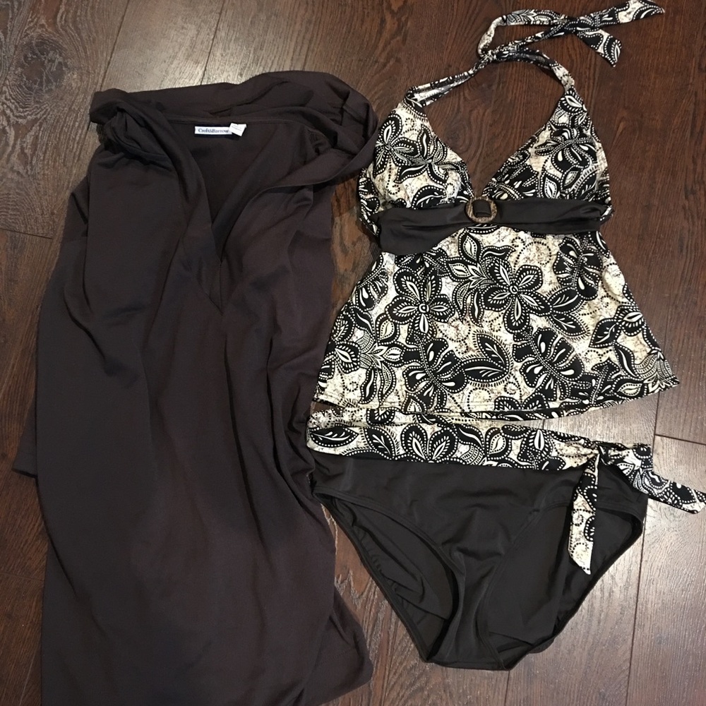 3 piece tankini swimsuit