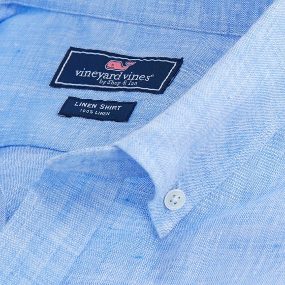 Vineyard Vines Solid Linen Classic Murray Shirt M - Picture 3 of 3