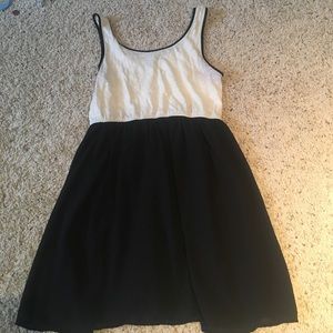 Black and white dress