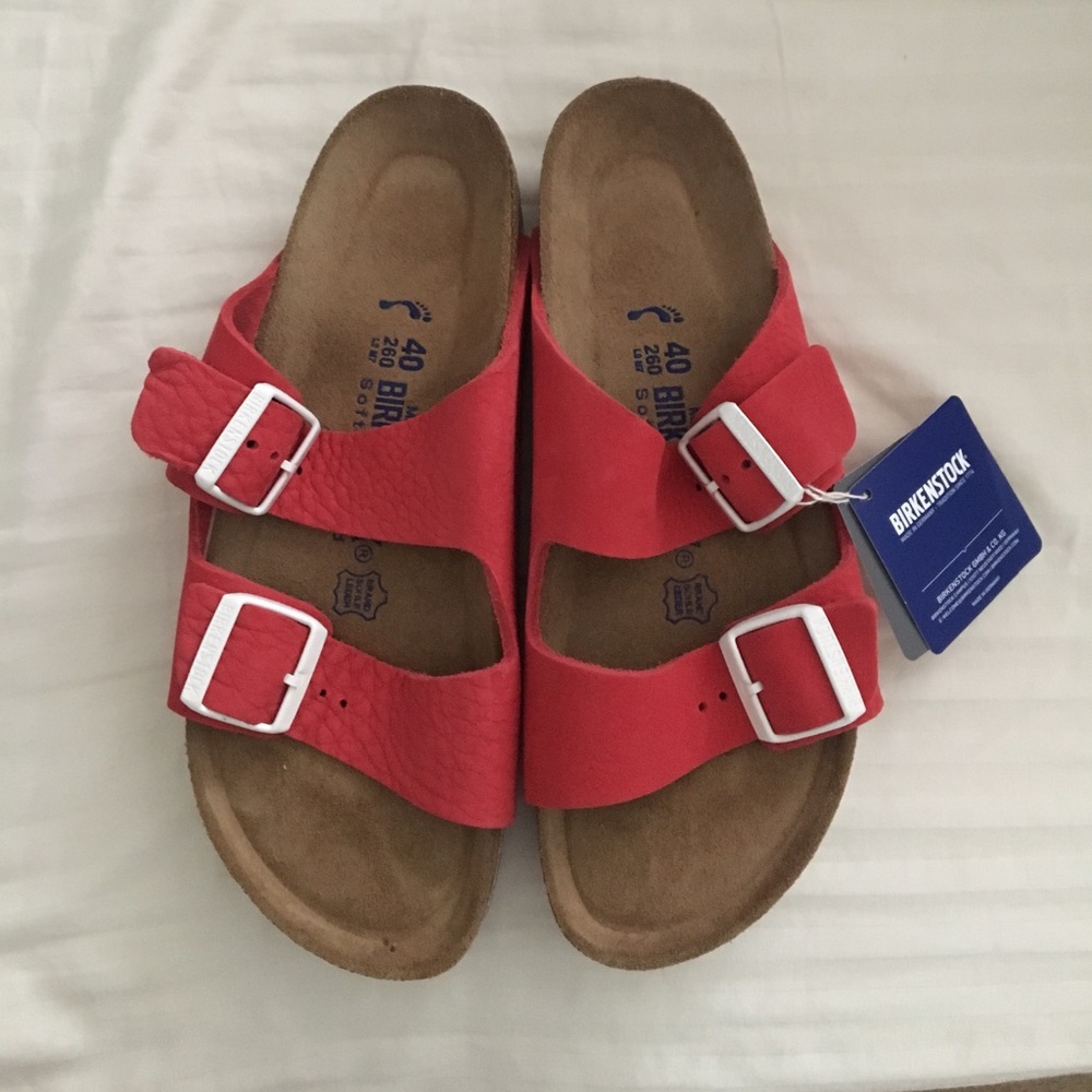 Red Birkenstocks