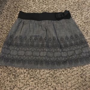 Black and grey skirt