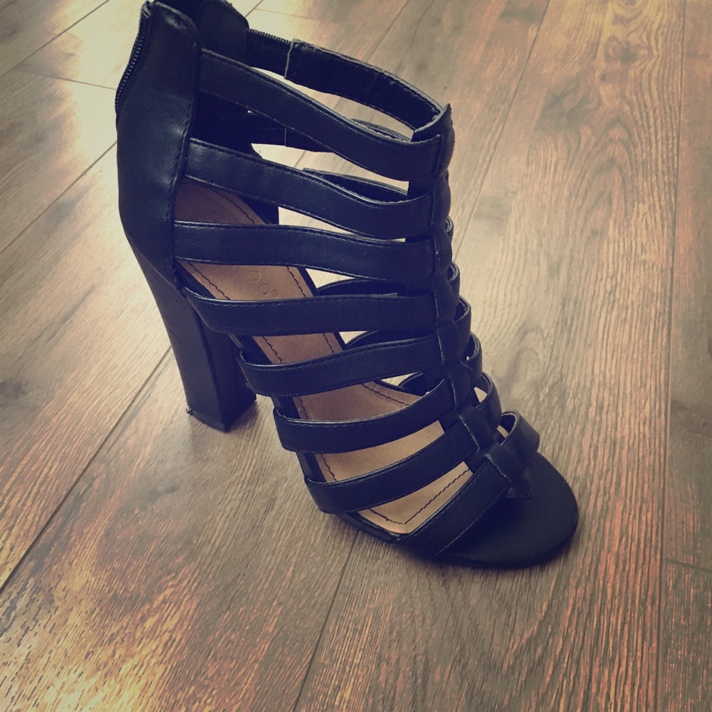 black heels