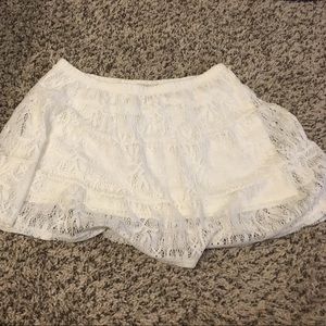 Ivory lace skirt