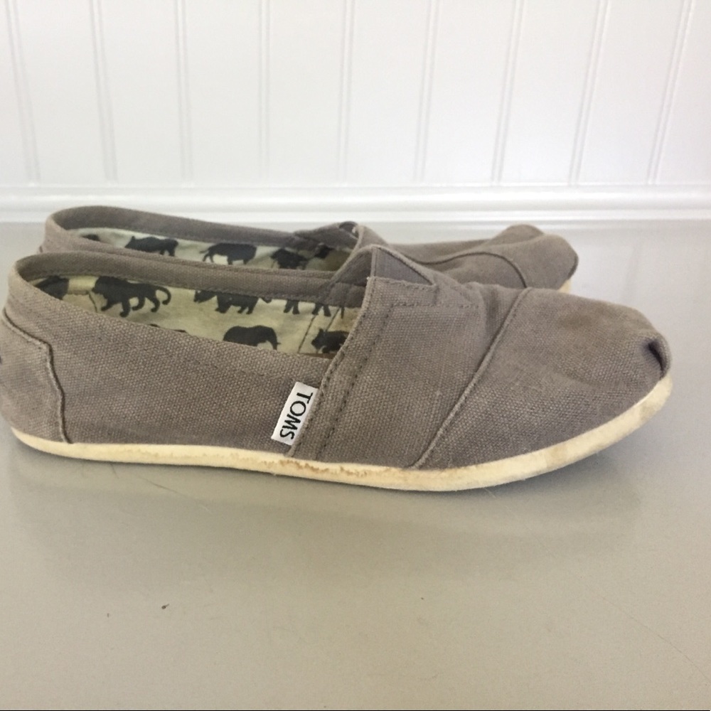 Girls' Gray TOMS