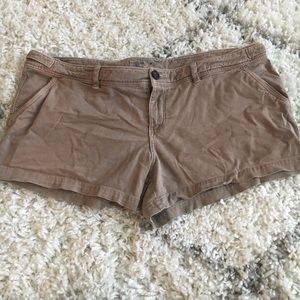 American Eagle Dark Camel Shorts