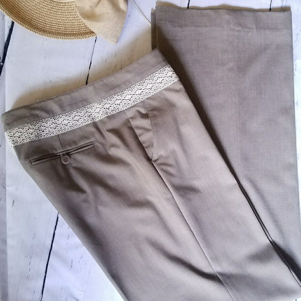 Robert Rodriguez Dress Pants Lace detail