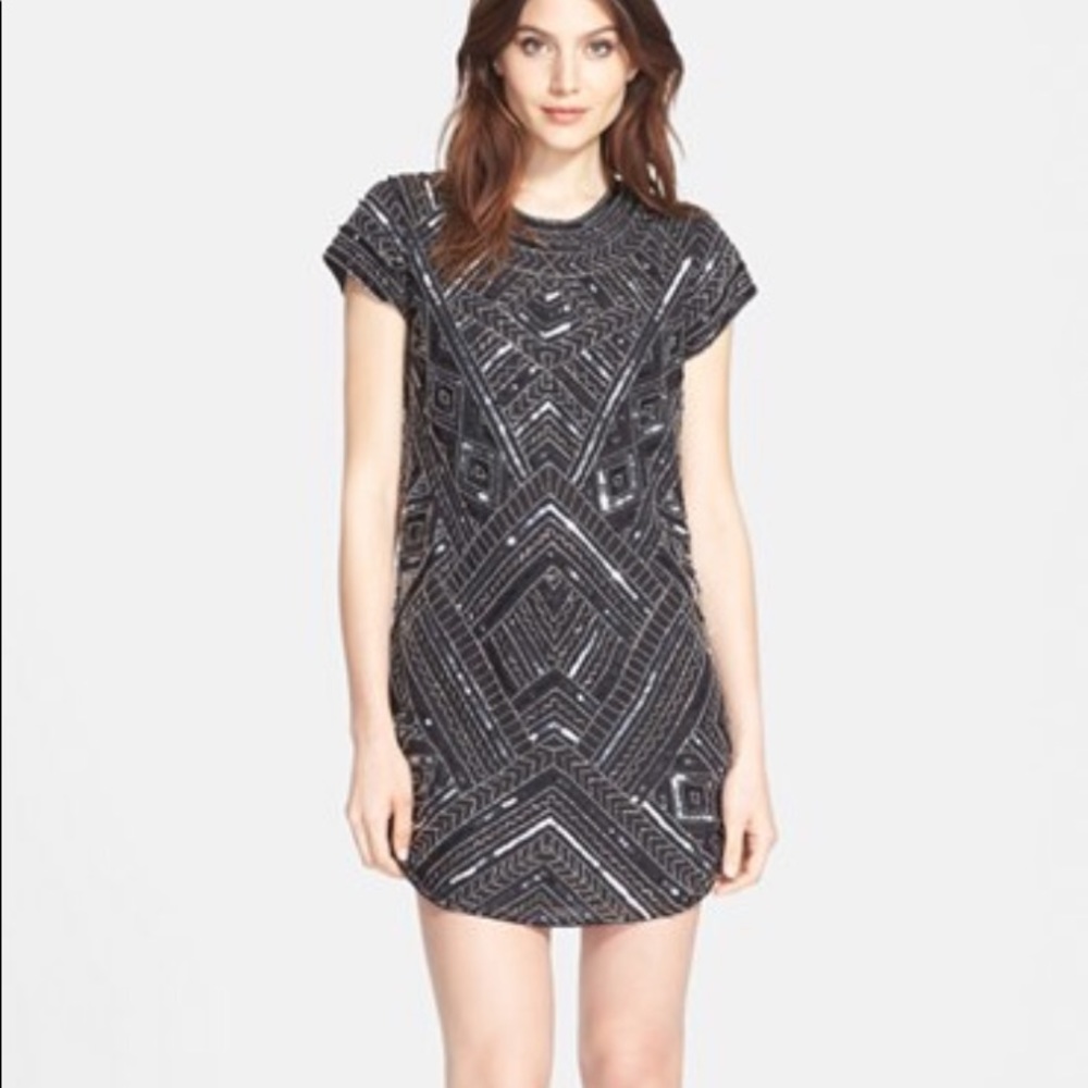 Parker Topaz beaded sheath dress