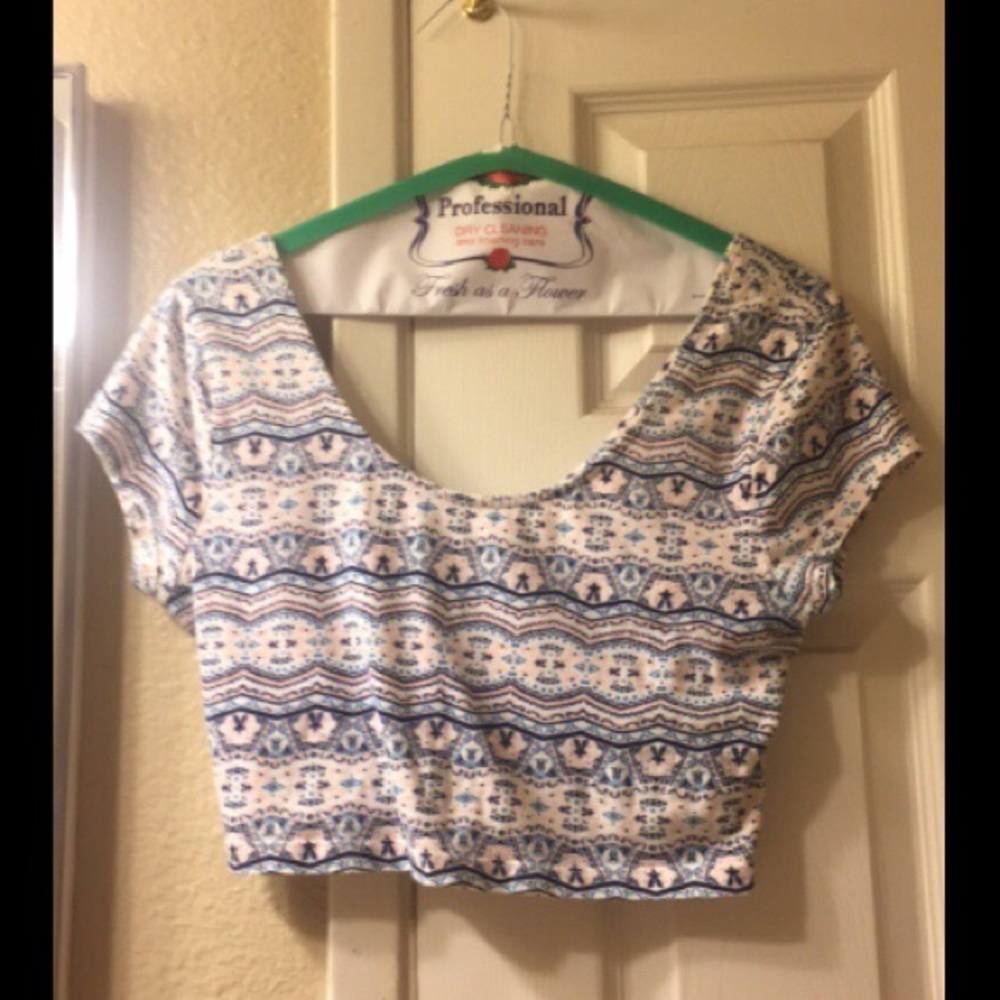 Tribal crop top