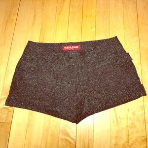 Black speckled Guess Jean shorts