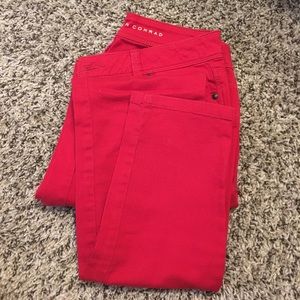 Lauren Conrad red skinny jeans