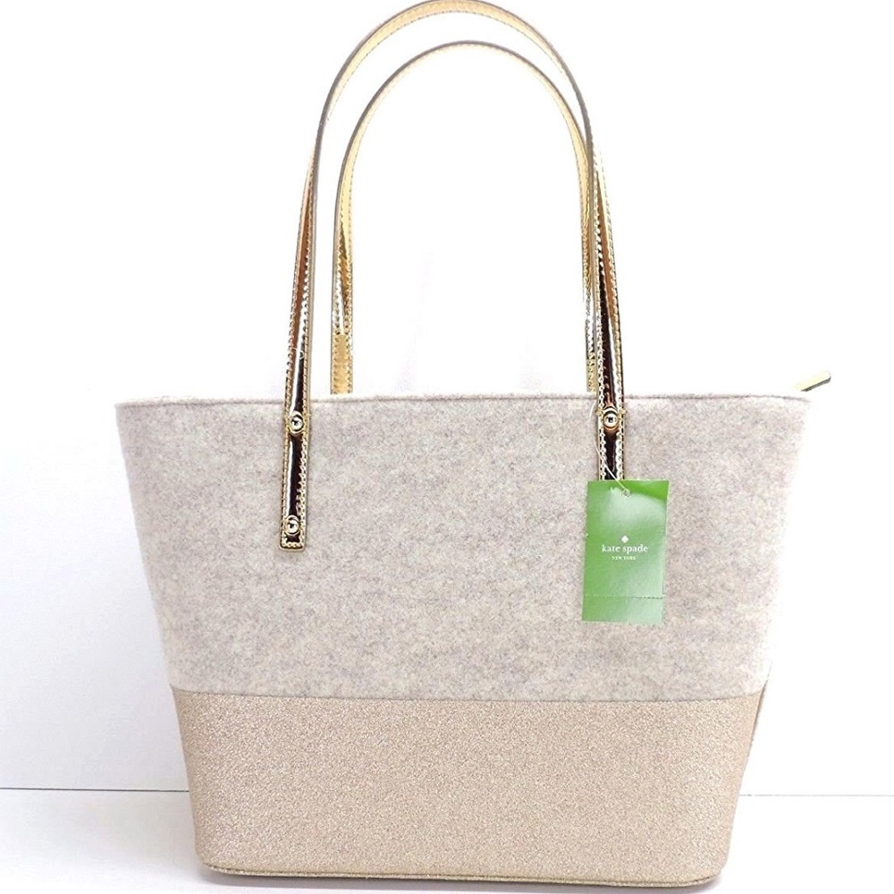 SALE Kate Spade frosted felt harmony tote&wristlet - Picture 3 of 7