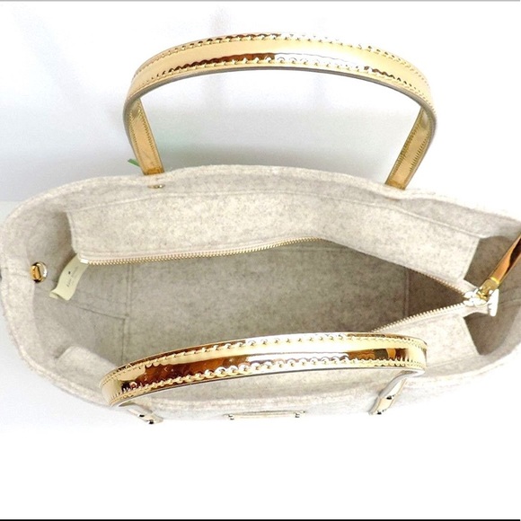 SALE Kate Spade frosted felt harmony tote&wristlet - Picture 4 of 7