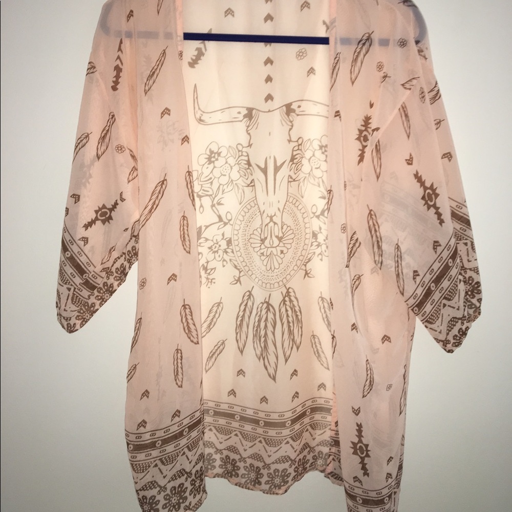 Printed kimono