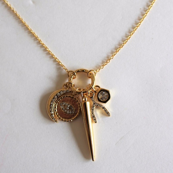 Ettika Gold Charm Necklace- BOGO - Picture 4 of 7