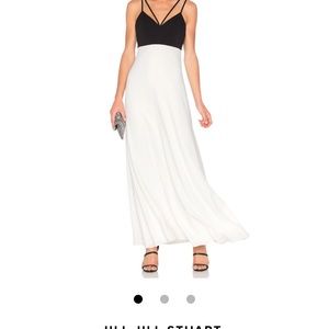 Jill Jill Stuart Two Tone Gown in B & off white