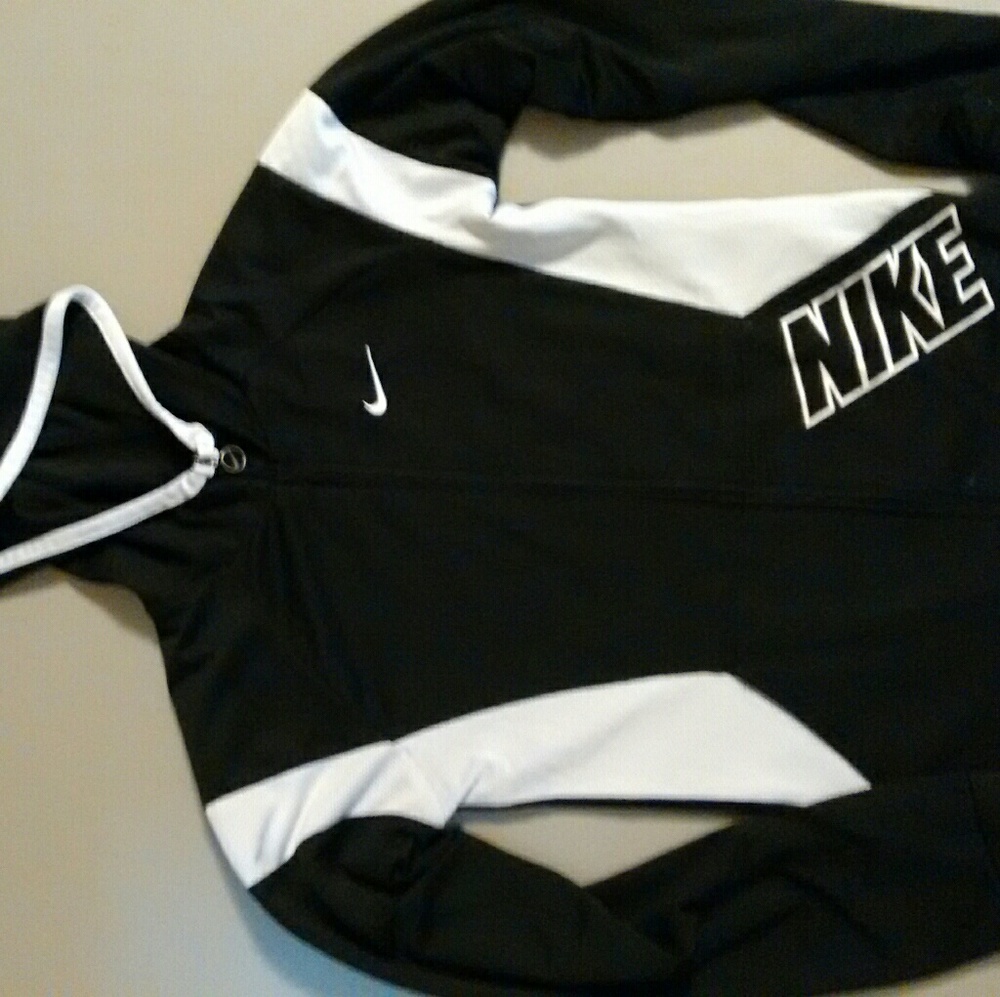 Black Nike Dry Fit Zip Sweater