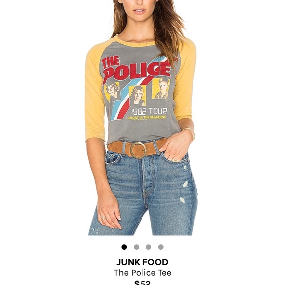 Junk Food Clothing Tops - The police tee