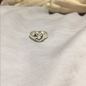 James Avery knotted heart ring