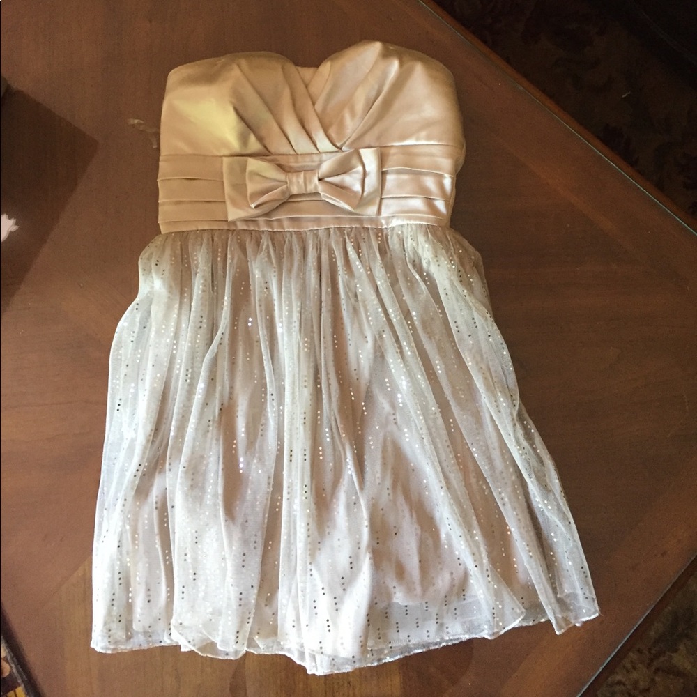 Strapless skater dress