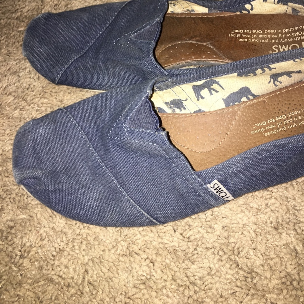 Navy blue toms