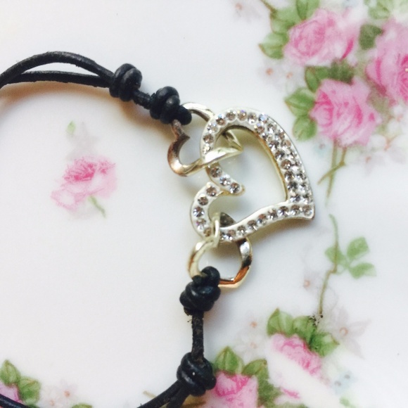 . {STERLING SILVER 3X HEART BEAT} Bracelet o/s - Picture 2 of 8