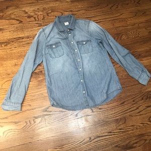 J. Crew denim button down shirt