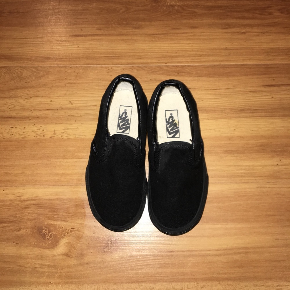 VANS black kids shoes like NEW