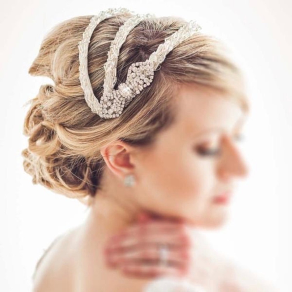 Wedding Etsy Beaded Juliet Cap Headpiece