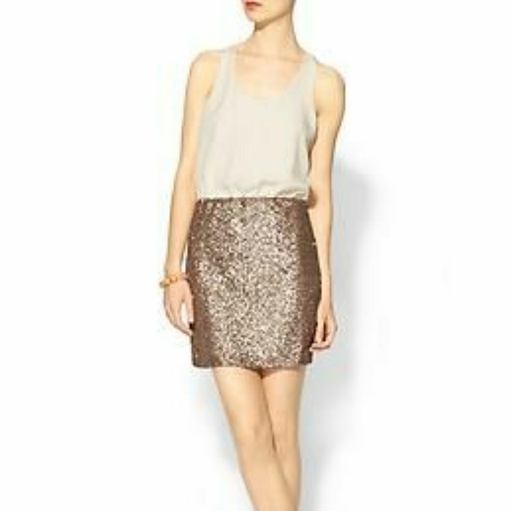 Chiffon Sequin Dress