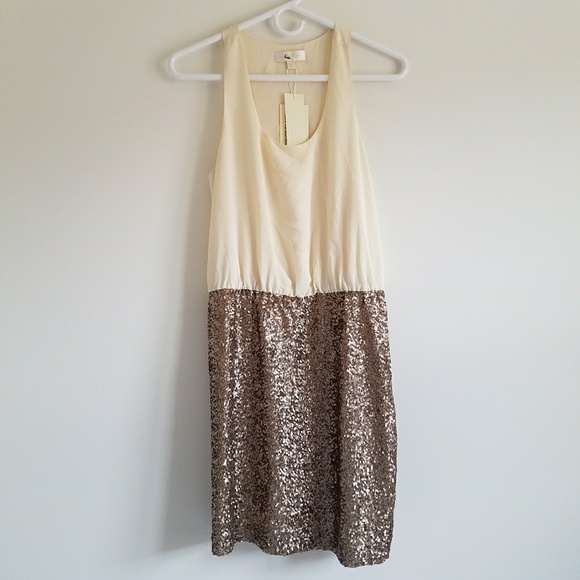 Chiffon Sequin Dress - Picture 2 of 5