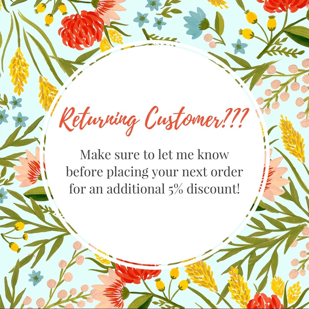 5% off for Returning Customers