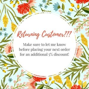 5% off for Returning Customers