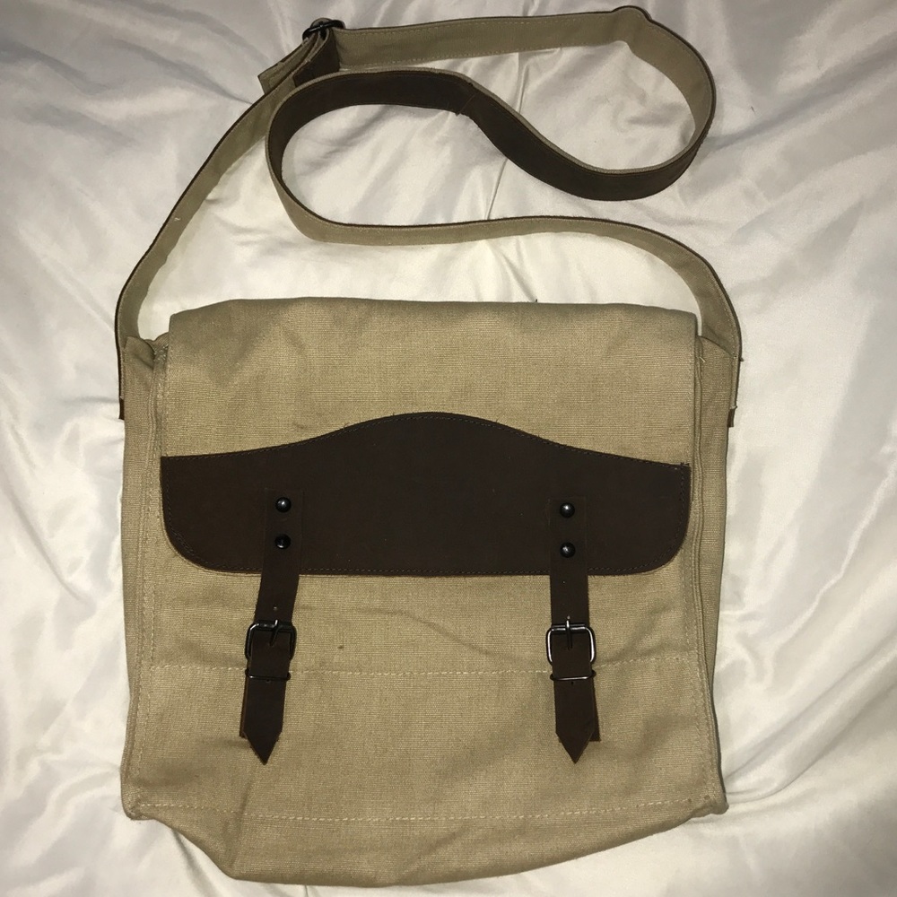 ❌SOLD❌ Hippie Cross body Bag Canvas And Leather